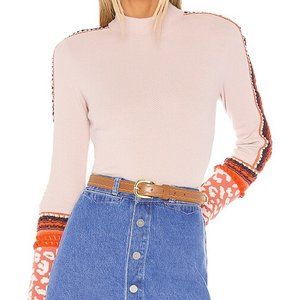 Free People Switch It Up Cuff Thermal Top Blush S